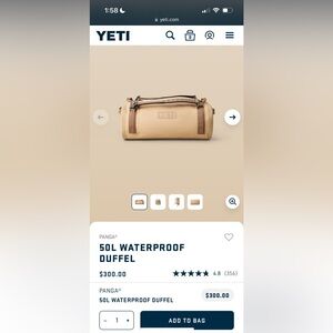 YETI PANGA® 50L WATERPROOF DUFFEL